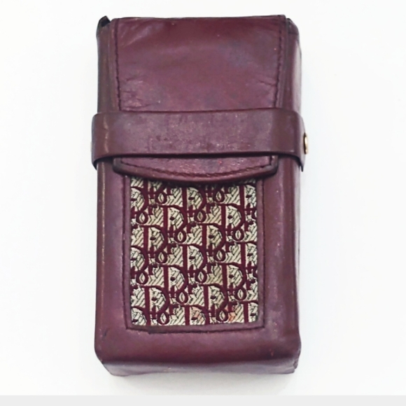 Vintage Christian Dior Mahogany Monogram Leather Cigarette Case - Picture 5 of 8